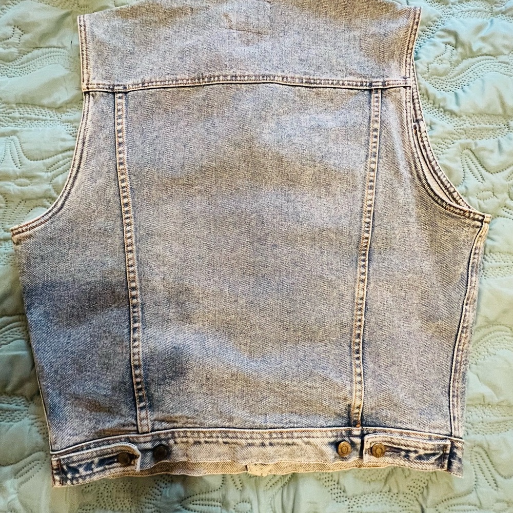 Vintage 1960/70’s Unisex Gap Trucker Denim Vest EUC - Picture 3 of 4